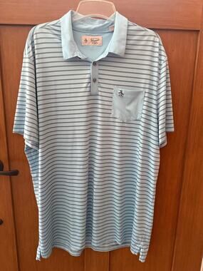Penguin Striped Polo Shirt Size XXL